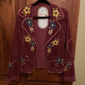 Joystick embroidered jacket
